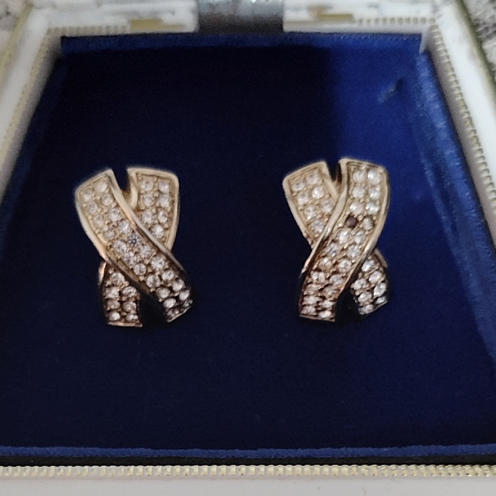 Vintage Crisscross Earrings